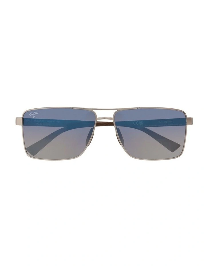 Piha Metal Polarised Sunglasses in Silver image 3