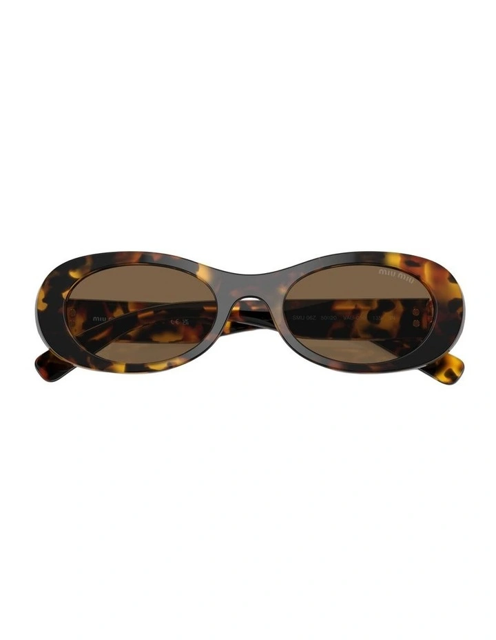 Acetate Sunglasses MU 06ZS in Tortoise image 4