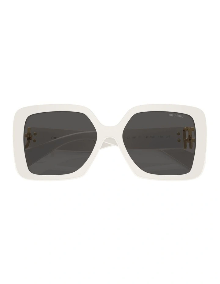 Acetate Sunglasses MU 10YS in White image 2