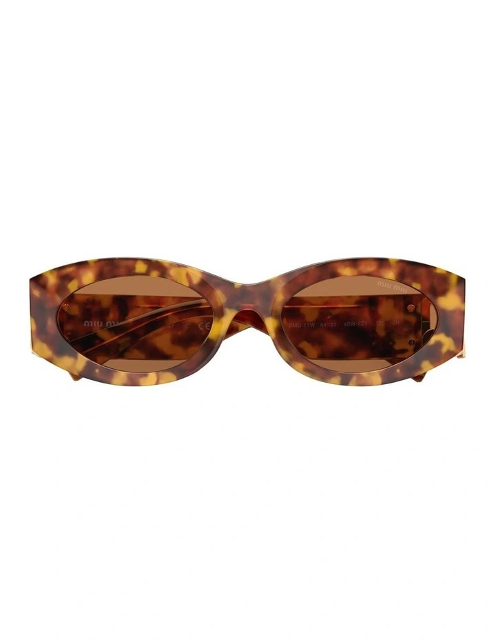 Acetate MU 11WS Sunglasses in Tortoise image 4