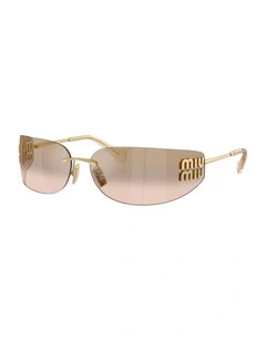 Metal Sunglasses in Gold