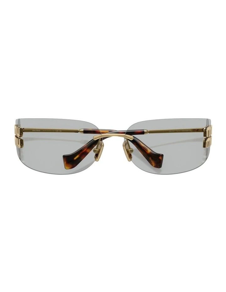 Metal Sunglasses in Gold image 2