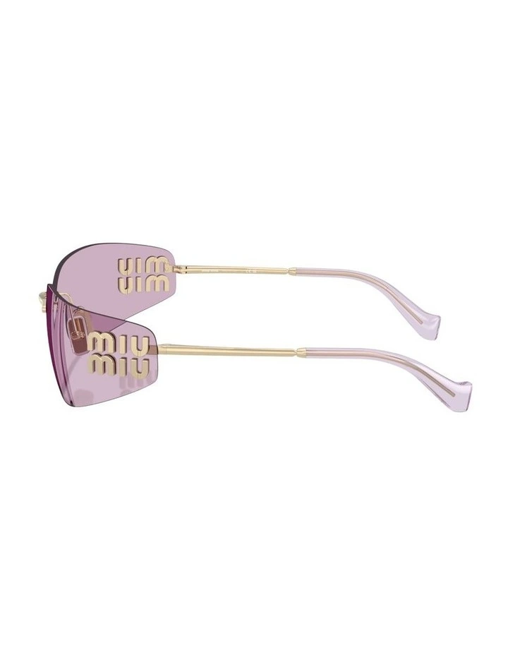 Metal Sunglasses in Gold image 2