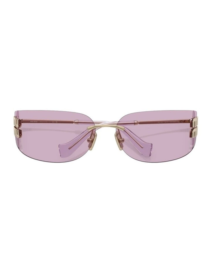 Metal Sunglasses in Gold image 3
