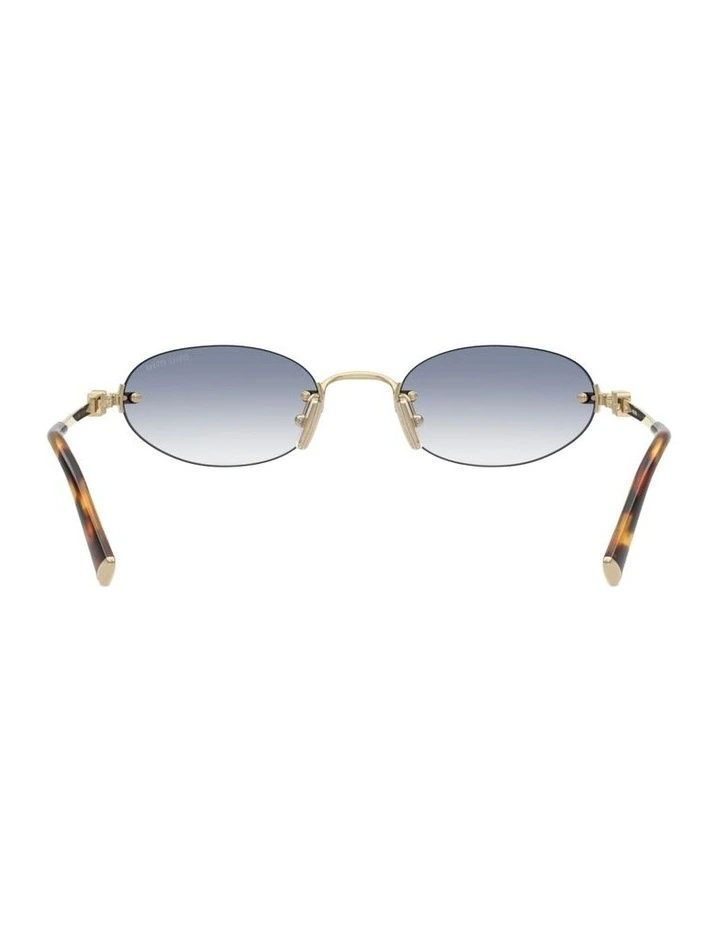 Metal Sunglasses in Gold image 2