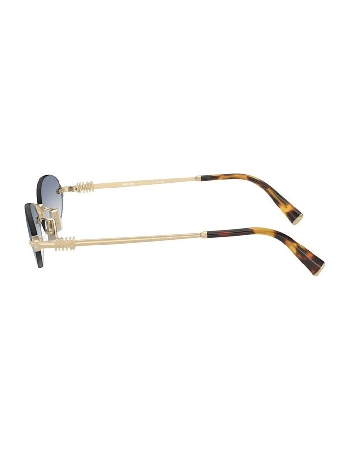 Metal Sunglasses in Gold image 3