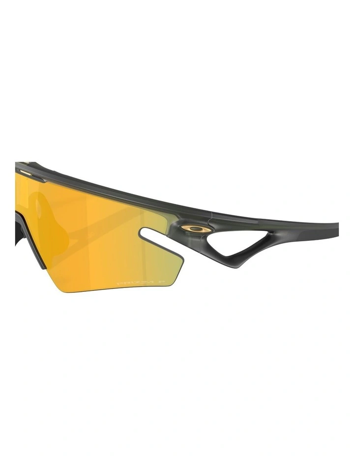 Sphaera Slash O_matter Polarised Sunglasses in Green image 3