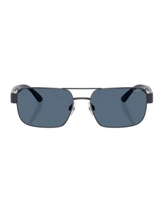 Metal Sunglasses in Blue