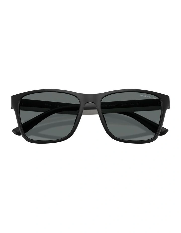 Injected Polarised Sunglasses in Black image 4