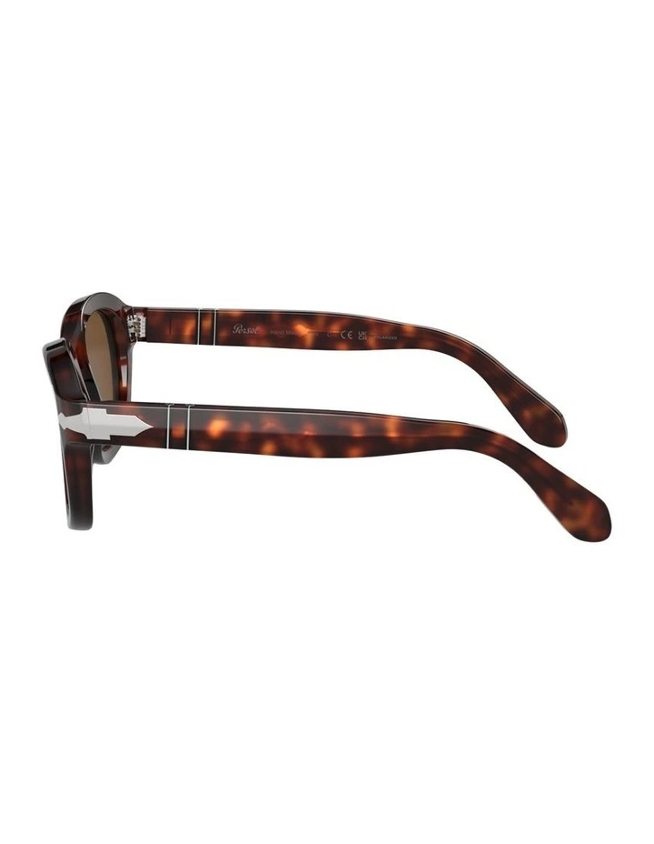 Acetate Polarised PO0060S Sunglasses in Tortoise image 2