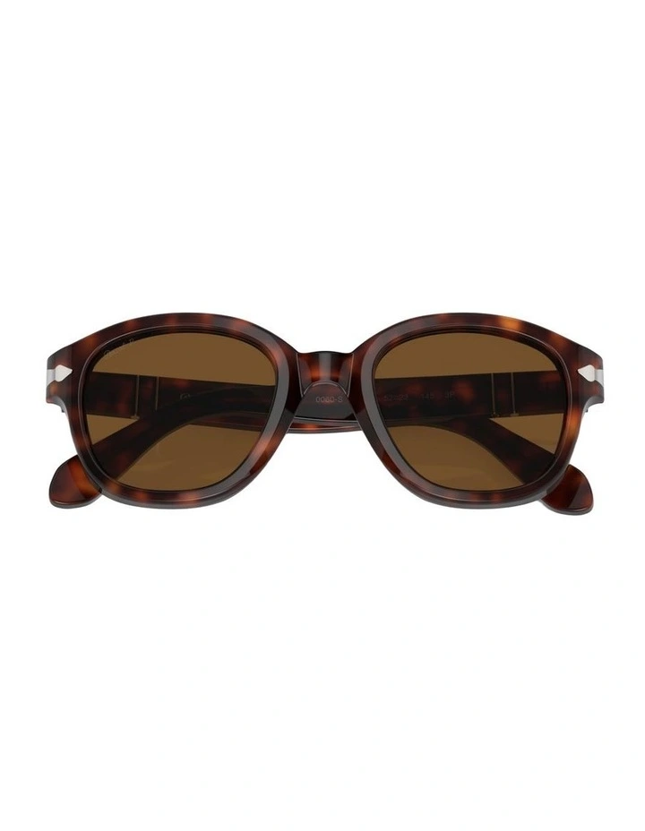 PO0060S Acetate Polarised Sunglasses in Tortoise image 3
