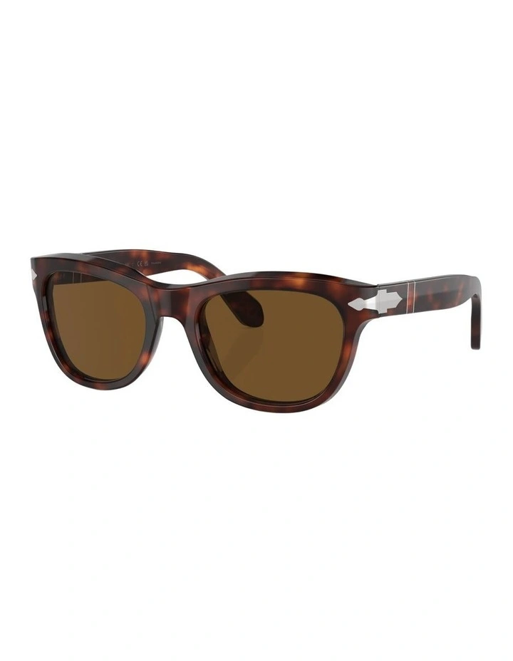 Acetate Polarised PO0086S Sunglasses in Tortoise image 1