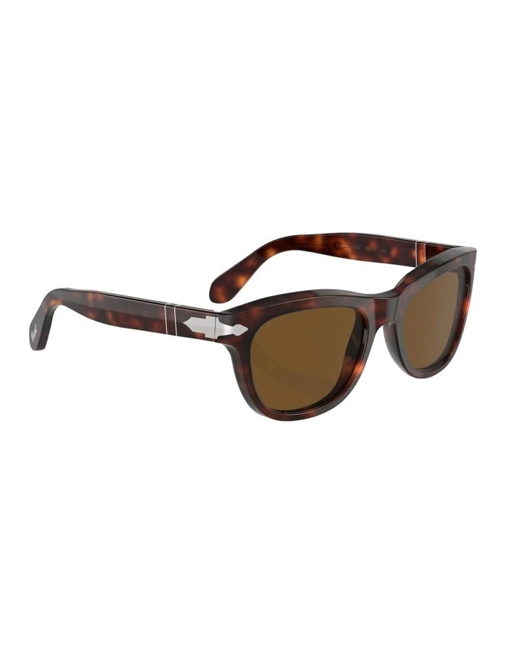Acetate Polarised PO0086S Sunglasses in Tortoise image 5