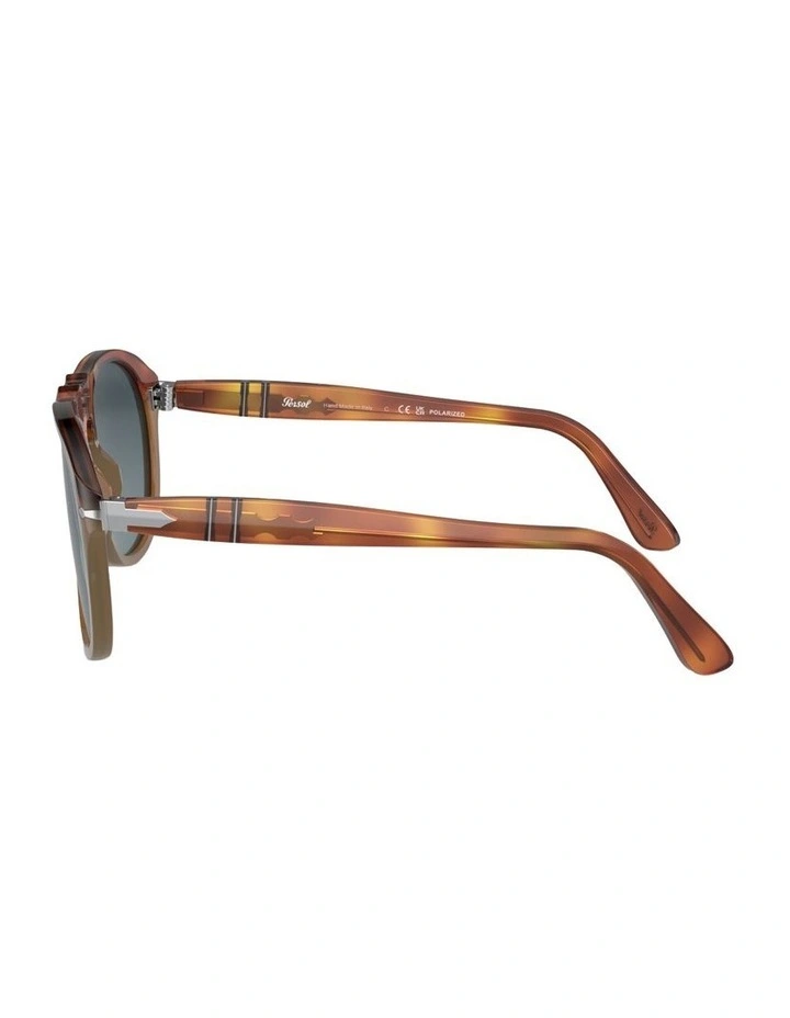 649 - Original Acetate Polarised Sunglasses in Brown image 3
