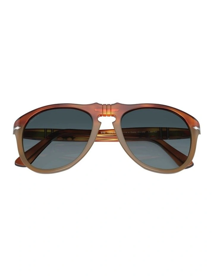 649 - Original Acetate Polarised Sunglasses in Brown image 4