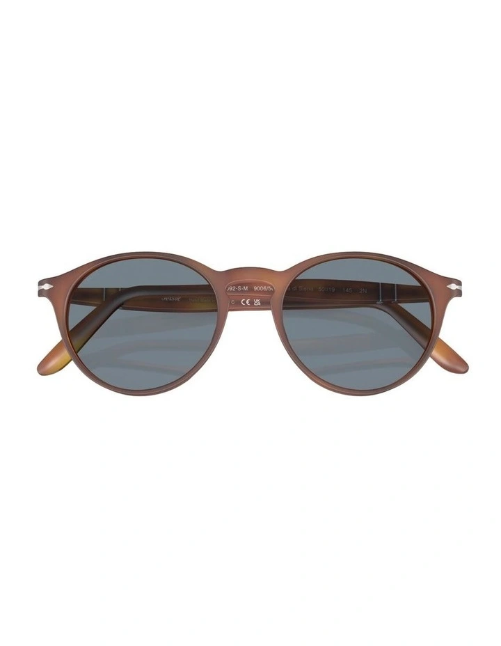 Acetate PO3092SM Sunglasses in Brown image 4