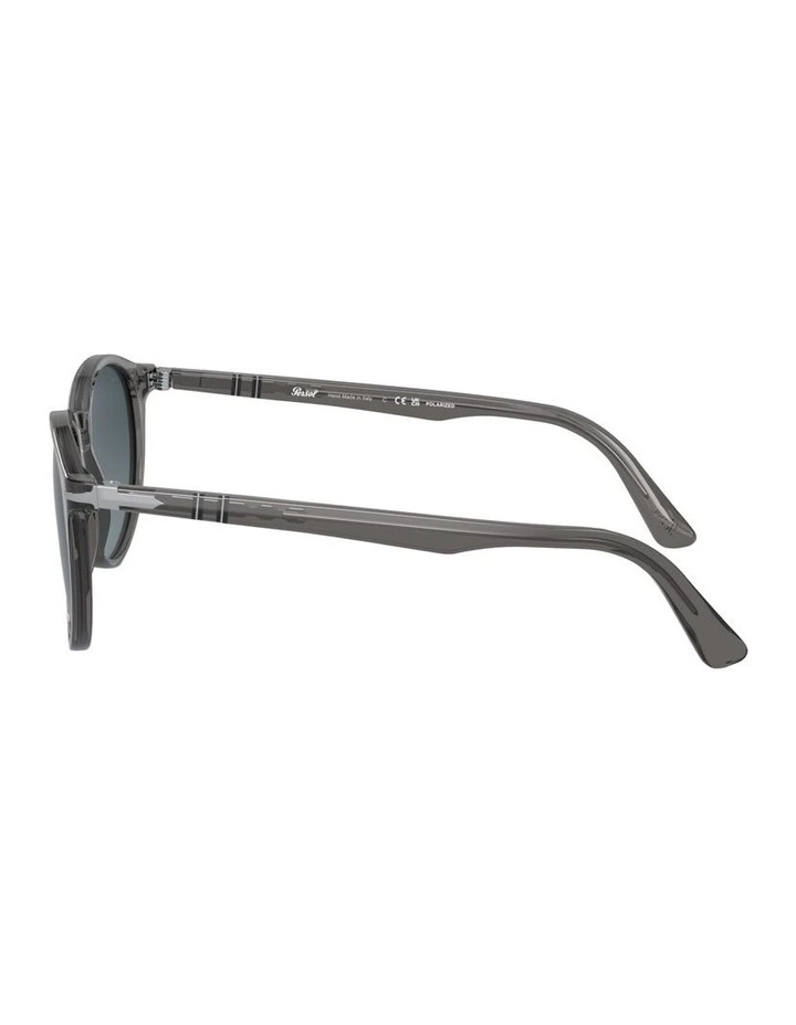 Acetate Polarised Sunglasses in Grey image 2