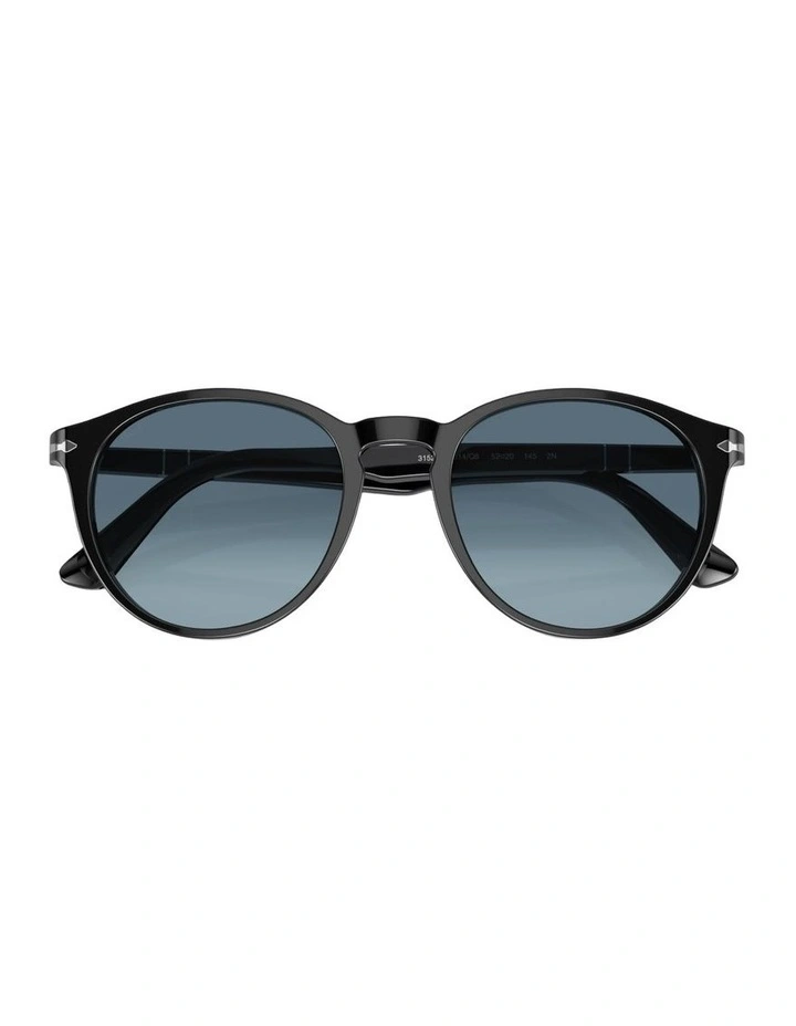 Acetate PO3152S Sunglasses in Black image 3