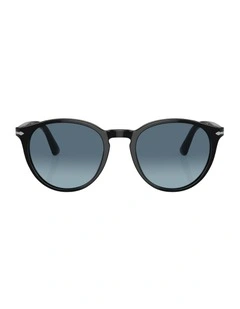 Acetate PO3152S Sunglasses in Black
