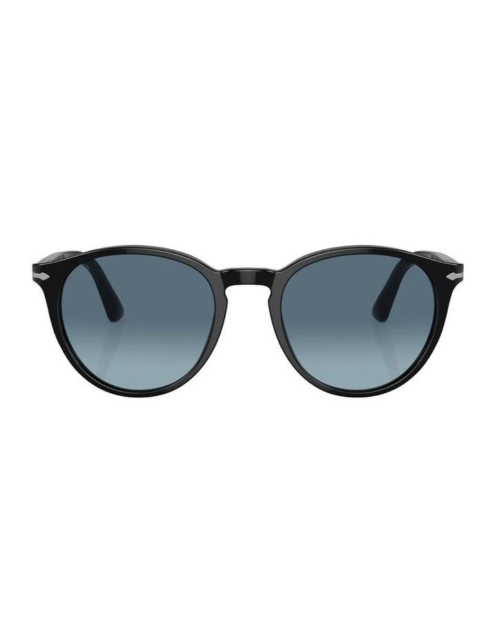 Acetate PO3152S Sunglasses in Black image 1
