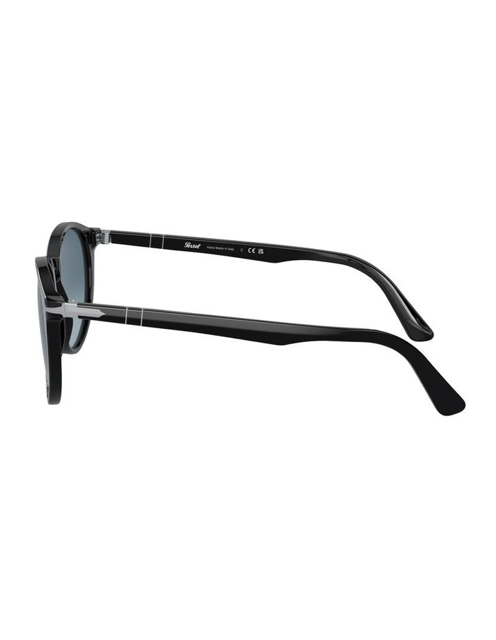 Acetate PO3152S Sunglasses in Black image 2