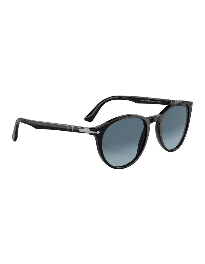 Acetate PO3152S Sunglasses in Black image 4