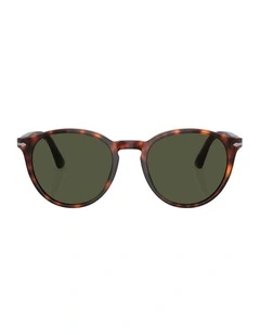 Acetate PO3152S Sunglasses in Tortoise