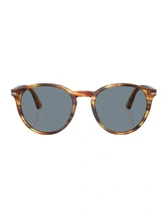 Acetate PO3152S Sunglasses in Brown