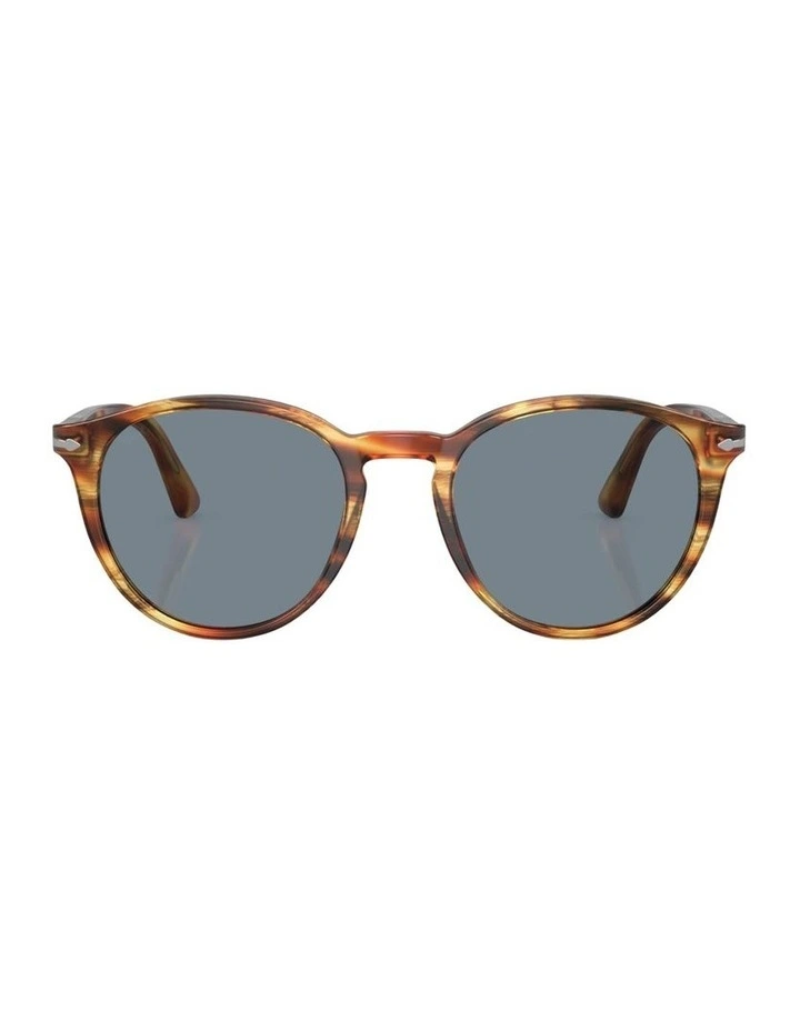 Acetate PO3152S Sunglasses in Brown image 1