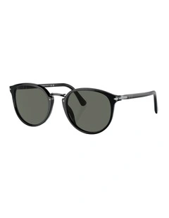 Acetate PO3210S Sunglasses in Black
