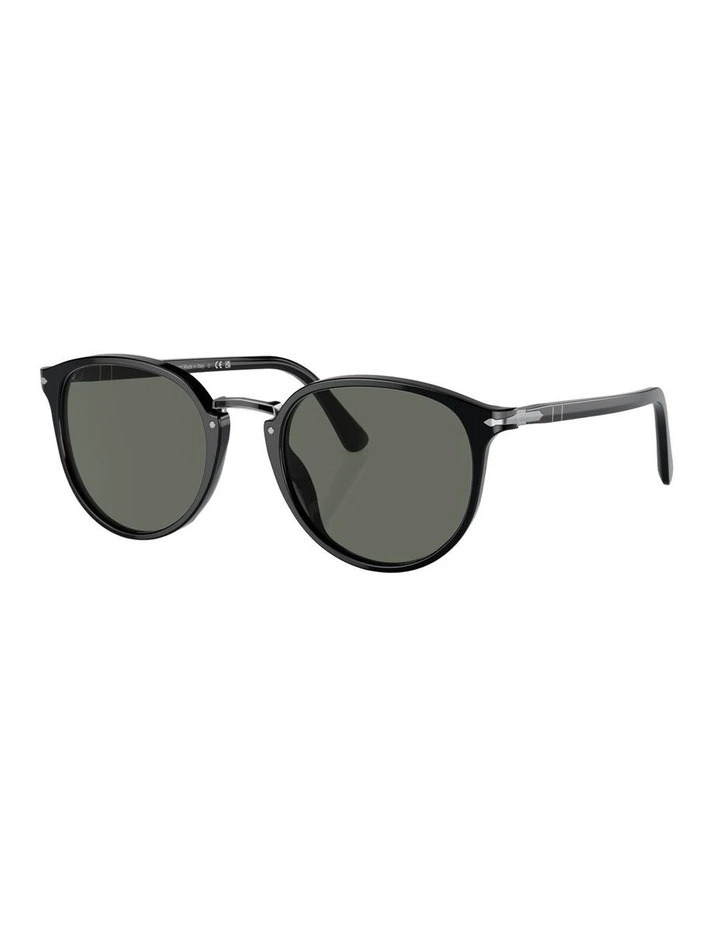Acetate PO3210S Sunglasses in Black image 1