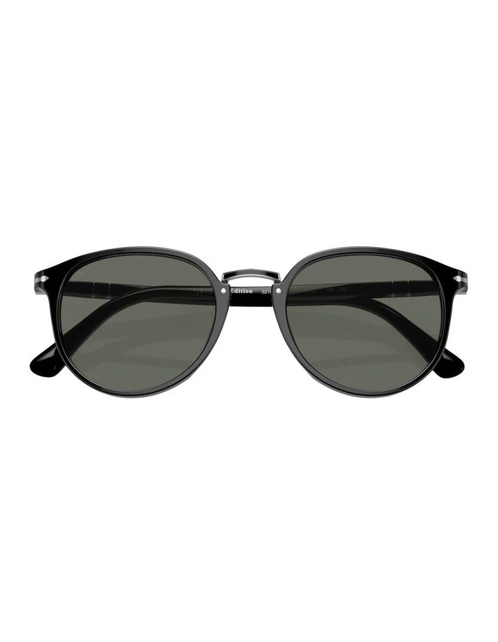 Acetate PO3210S Sunglasses in Black image 4