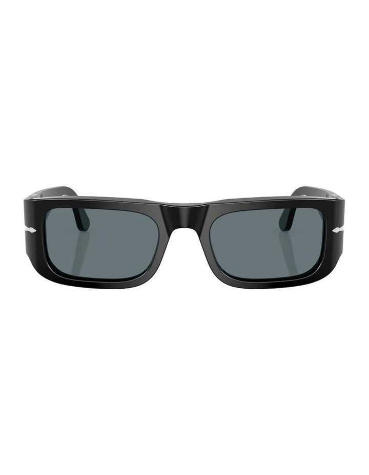 Acetate Polarised Sunglasses in Black image 2