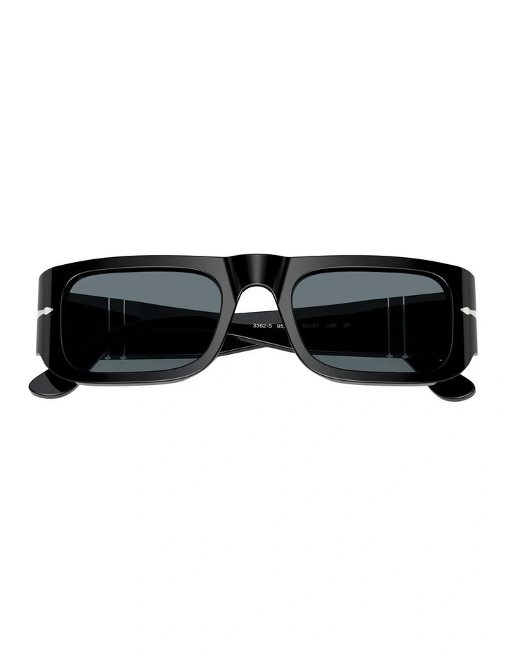 Acetate Polarised Sunglasses in Black image 4