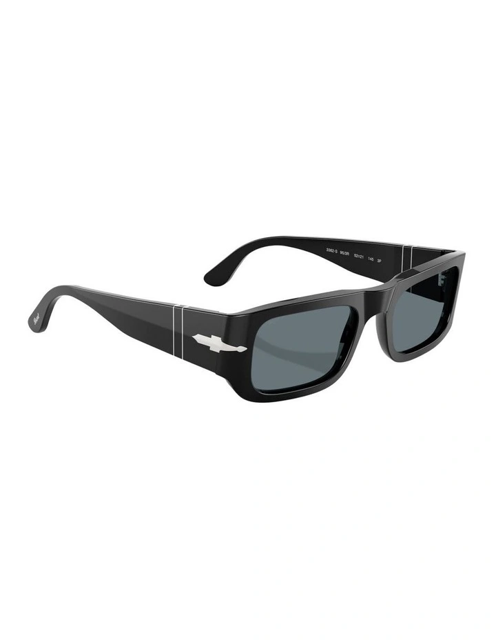 Acetate Polarised Sunglasses in Black image 5