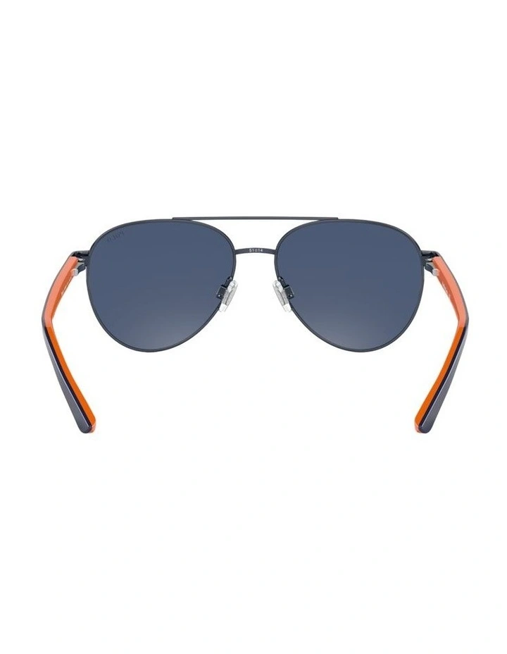 Metal Sunglasses in Blue image 2