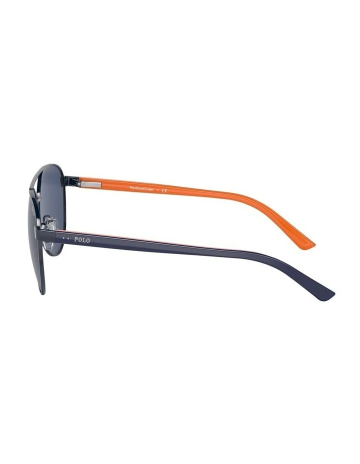 Metal Sunglasses in Blue image 3
