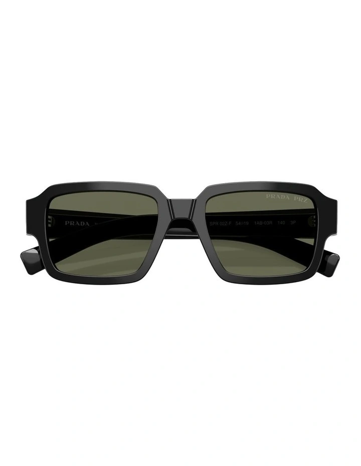 Acetate Polarised Sunglasses in Black image 3