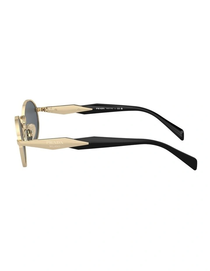 PR 65ZS Metal Sunglasses in Gold image 3
