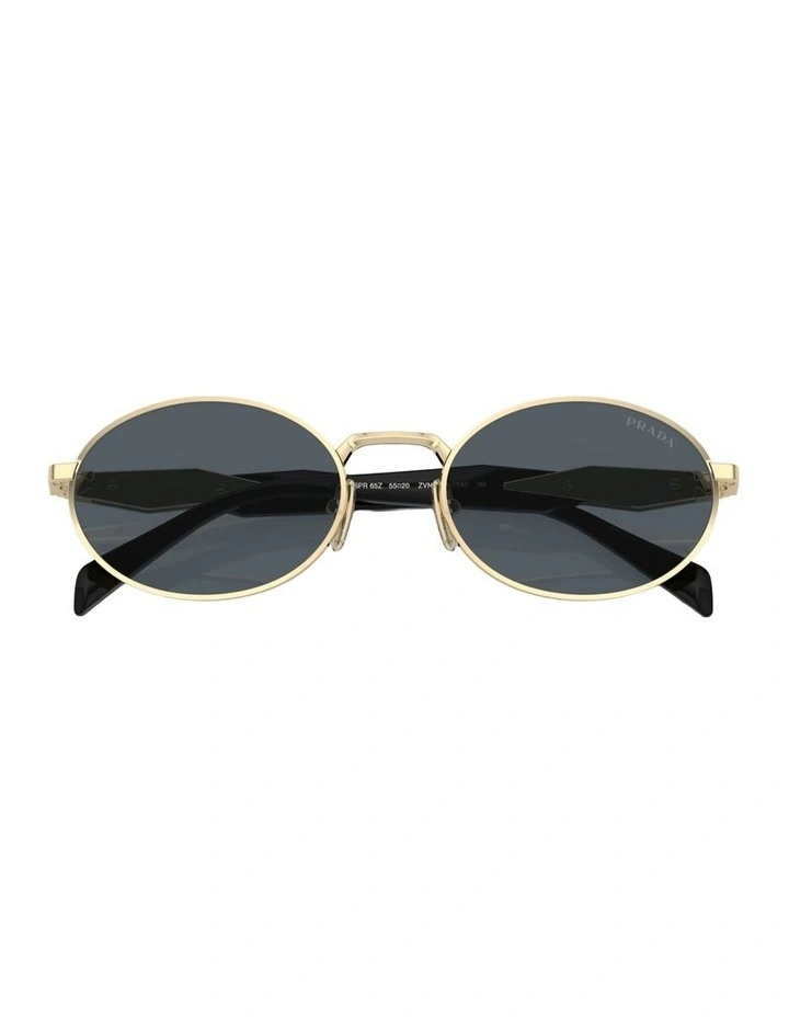 PR 65ZS Metal Sunglasses in Gold image 4
