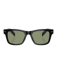Acetate Polarised Sunglasses in Black