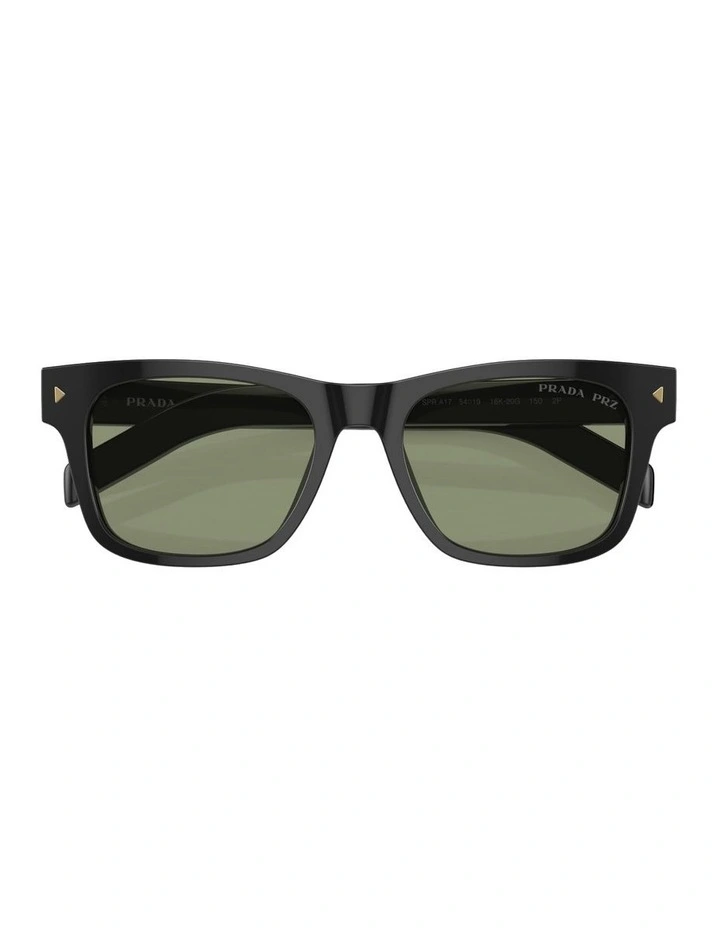 Acetate Polarised Sunglasses in Black image 3