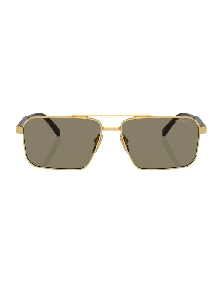 Steel Sunglasses in Gold image 2