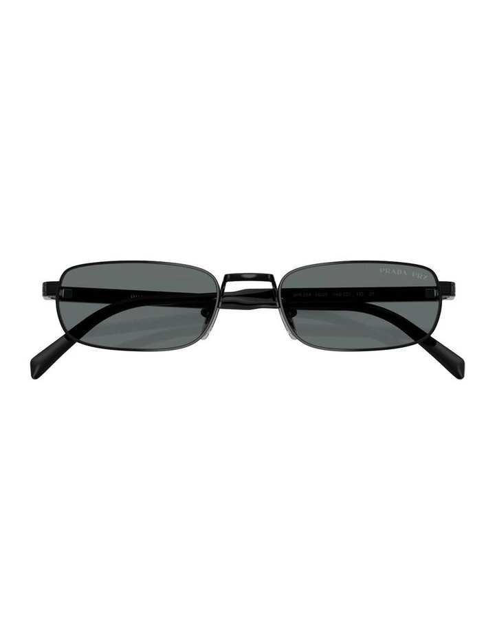 Metal Polarised Sunglasses in Black image 3