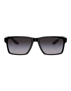 Injected PS 05YS Sunglasses in Black