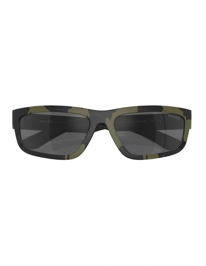 Injected Sunglasses in Green image 3