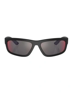 Injected Sunglasses in Black