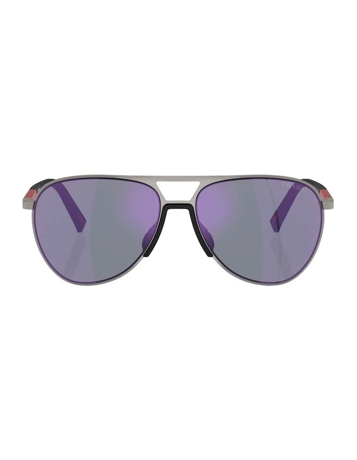 Metal Sunglasses in Grey image 2