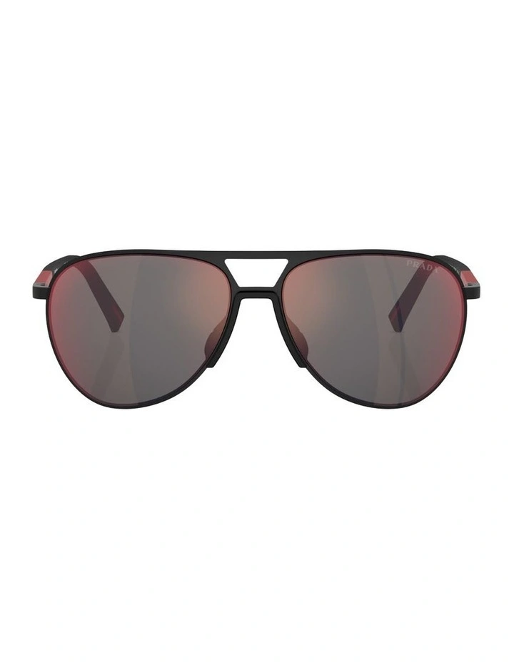 Metal Sunglasses in Black image 2