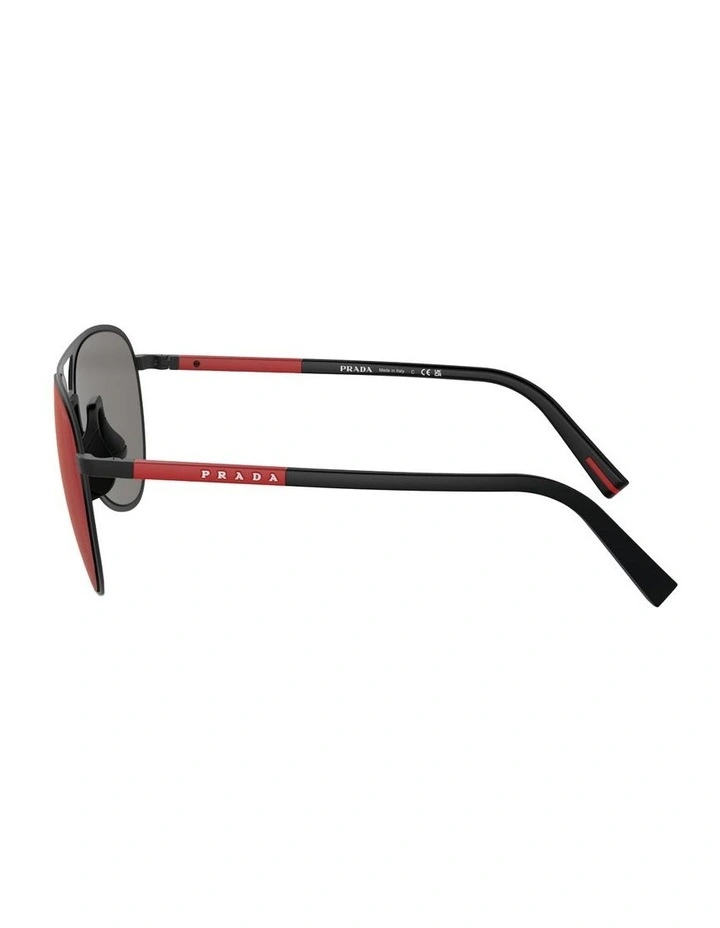 Metal Sunglasses in Black image 3